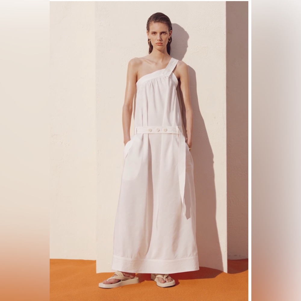 Zara FF SHLDR 13 Size M Elegant White NWT❣️